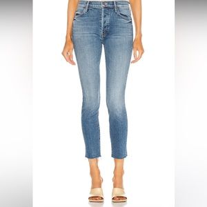 Mother Stunner Ankle Fray Jeans in So Long